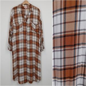 Show Me Your Mumu Leo Button Down Long Tunic